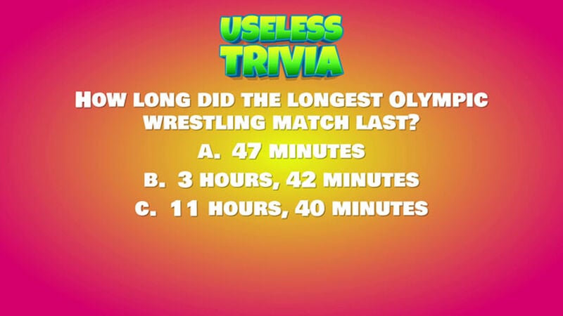 Useless Trivia Round Two